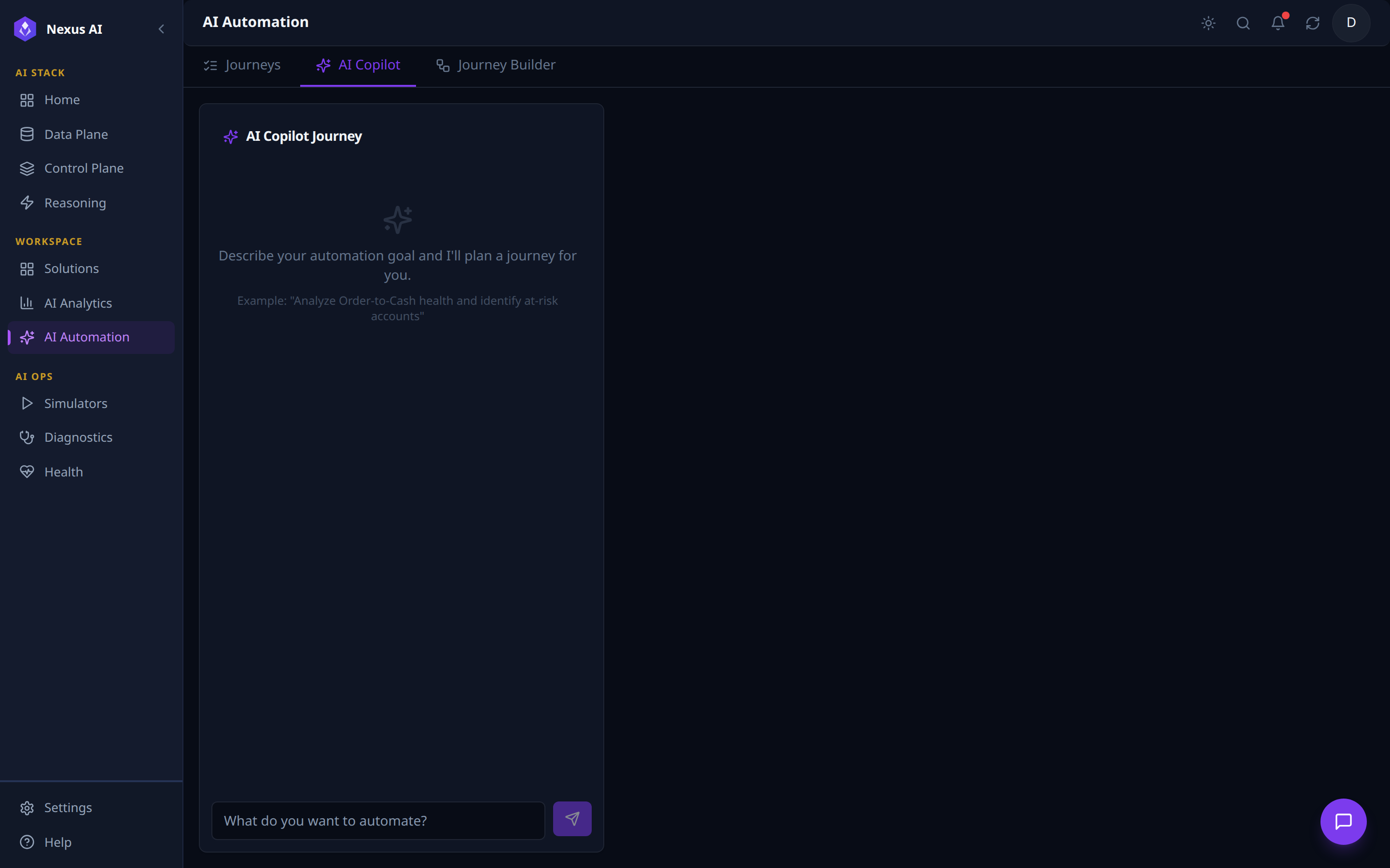 AI Copilot Journey tab