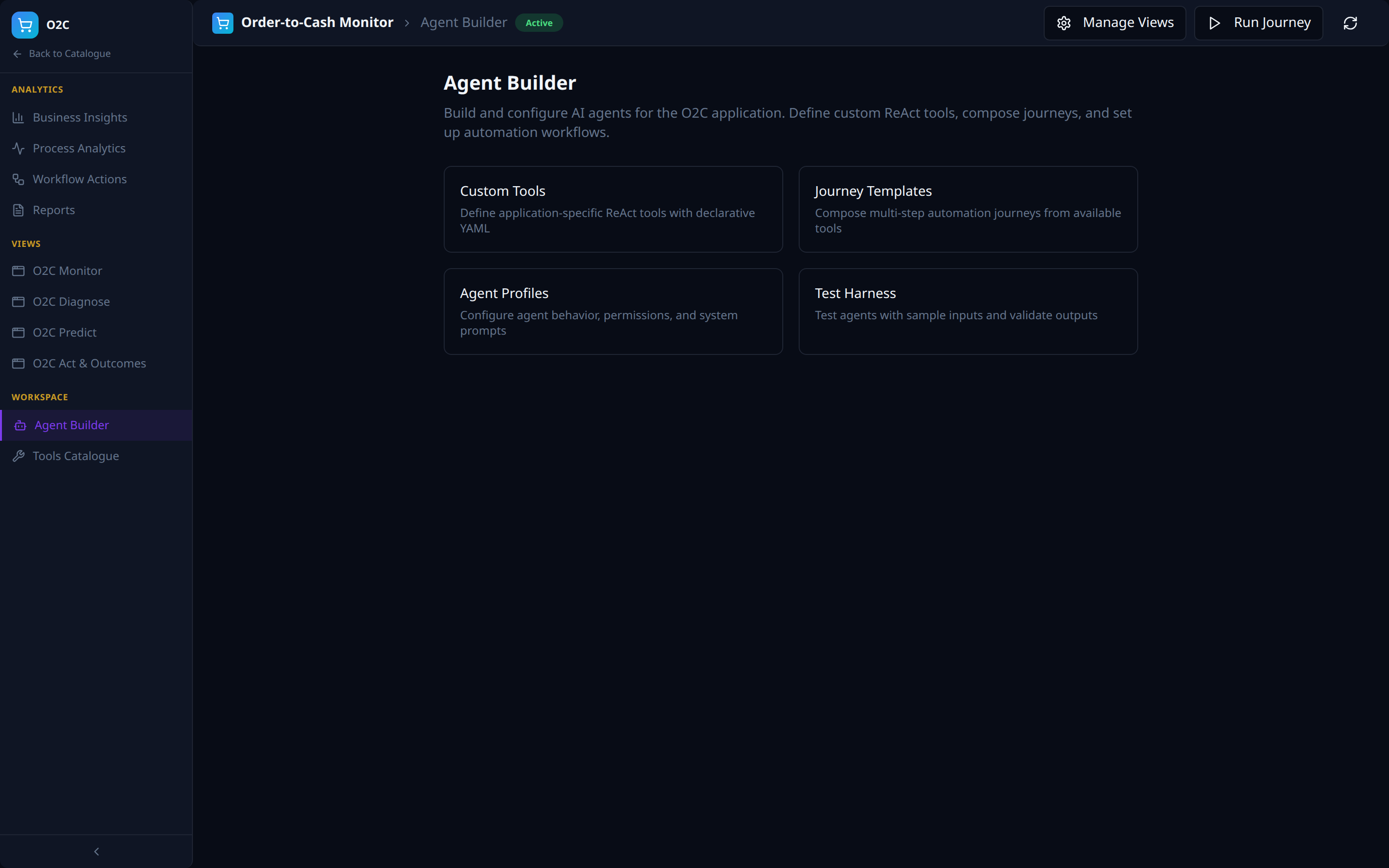 Agent Builder -- author the AI agents that run inside this Solution