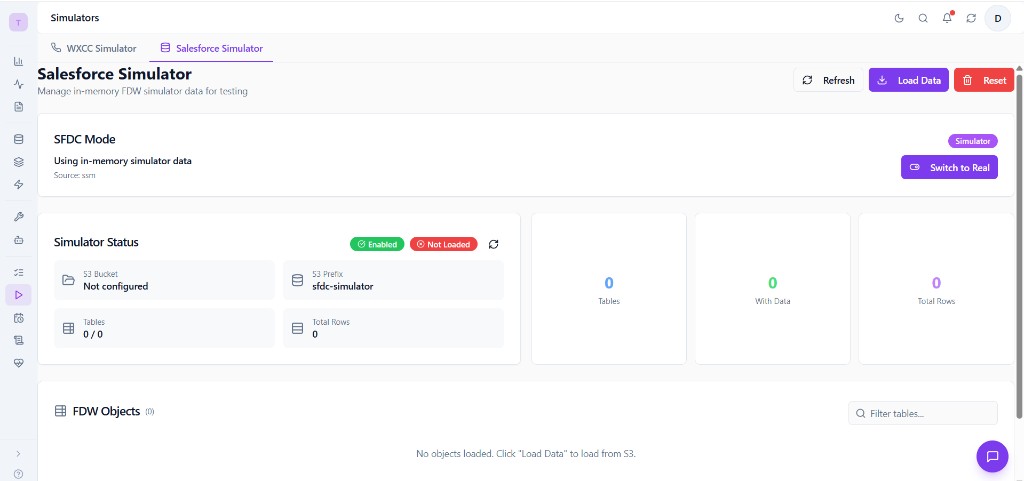SFDC Simulator Overview
